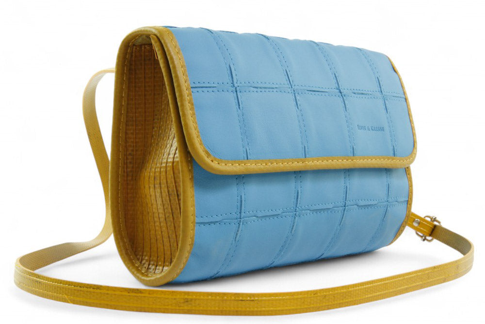 sustainable leather crossbody bag