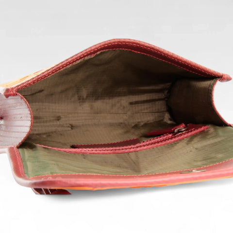 Crossbody Bag | Leather & Fire-hose