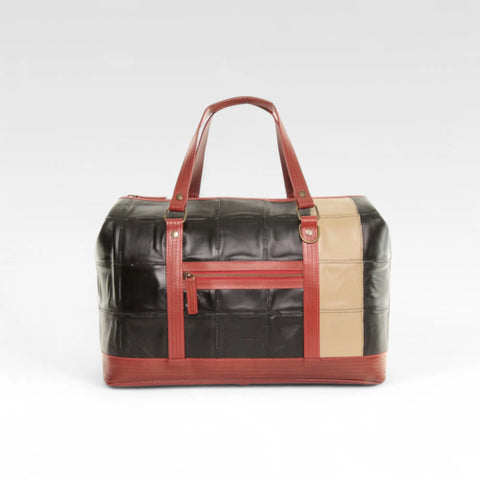 Gladstone Travel Bag | Leather & Fire-hose
