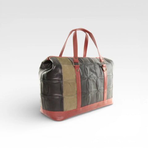 Gladstone Travel Bag | Leather & Fire-hose