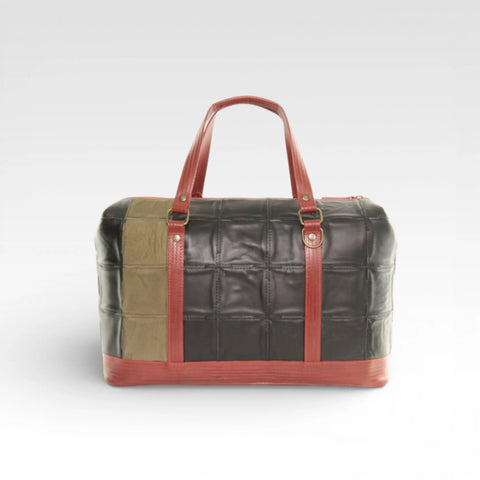 Gladstone Travel Bag | Leather & Fire-hose