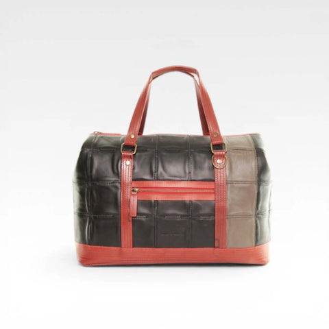 Gladstone Travel Bag | Leather & Fire-hose