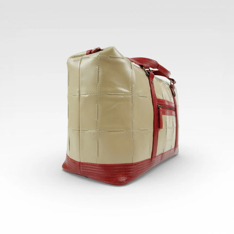 Gladstone Travel Bag | Leather & Fire-hose