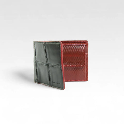 Billfold Wallet with Coin Pocket | Leather & Fire-hose