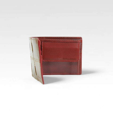 Billfold Wallet with Coin Pocket | Leather & Fire-hose