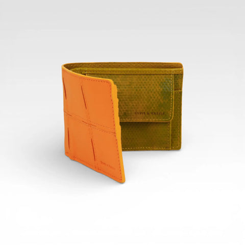 Billfold Wallet with Coin Pocket | Leather & Fire-hose