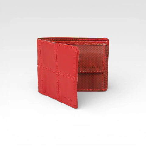 Billfold Wallet with Coin Pocket | Leather & Fire-hose