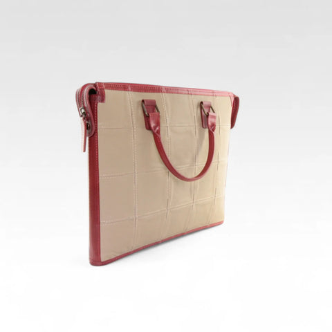 Laptop Bag | Leather & Fire-hose