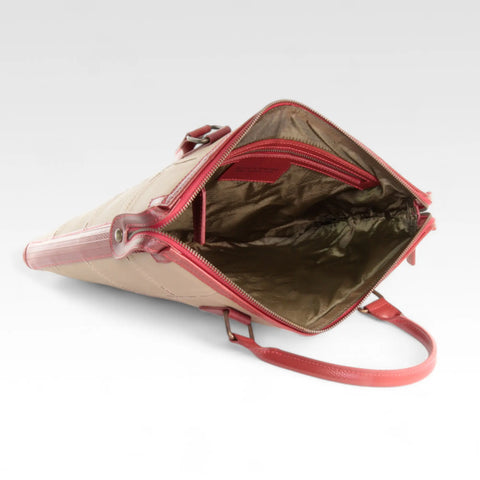 Laptop Bag | Leather & Fire-hose