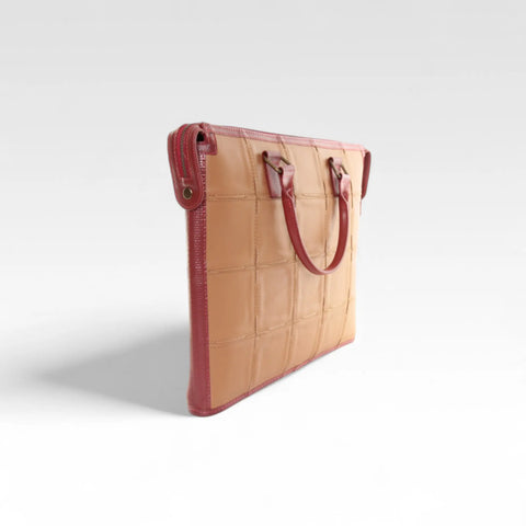Laptop Bag | Leather & Fire-hose