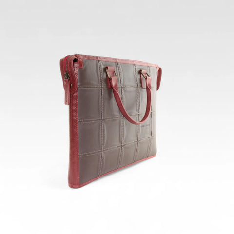 Laptop Bag | Leather & Fire-hose