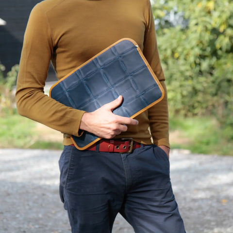 Laptop Sleeve  | Leather & Fire-hose