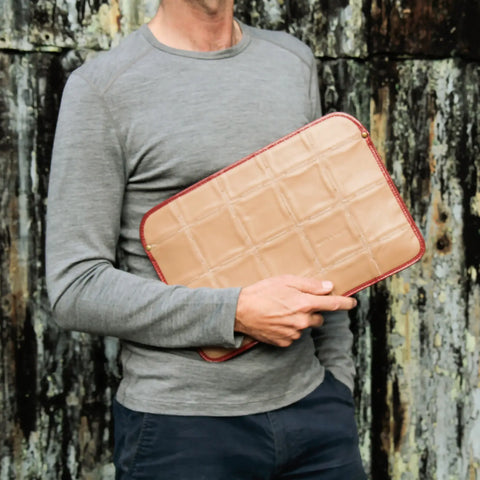 Laptop Sleeve  | Leather & Fire-hose