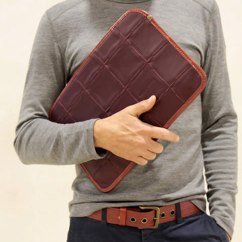 Laptop Sleeve  | Leather & Fire-hose