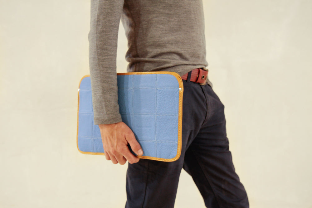 Laptop Sleeve  | Leather & Fire-hose