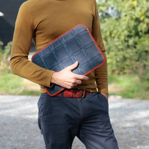 Laptop Sleeve  | Leather & Fire-hose