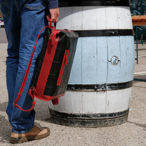 Large Backpack | Leather & Fire-hose