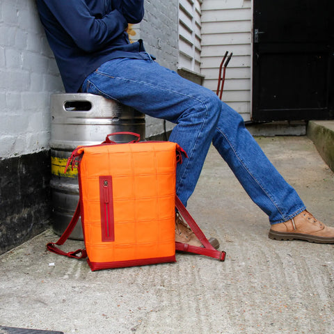 Large Backpack | Leather & Fire-hose