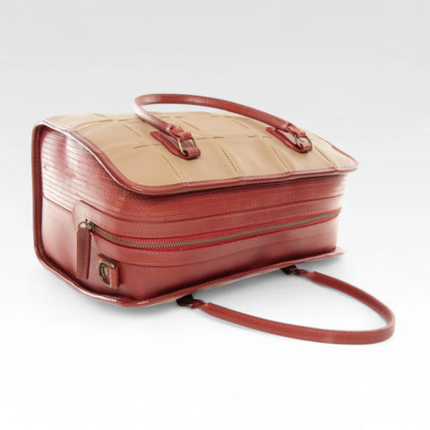 Large Post Bag | Leather & Fire-hose