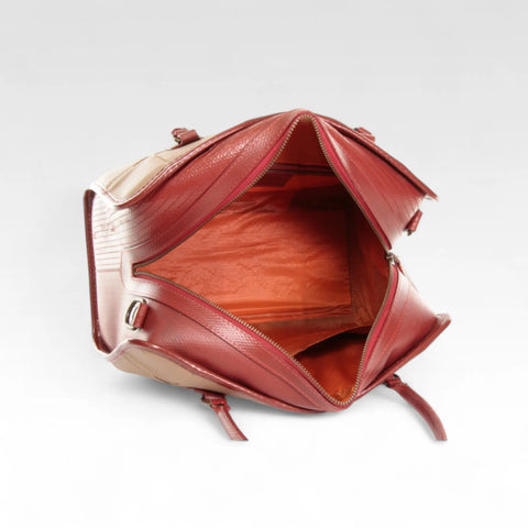 Large Post Bag | Leather & Fire-hose