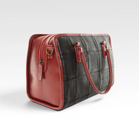 Large Post Bag | Leather & Fire-hose