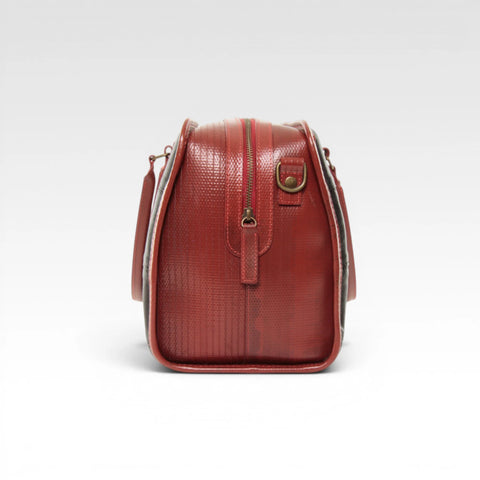 Large Post Bag | Leather & Fire-hose