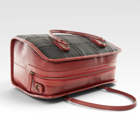 Large Post Bag | Leather & Fire-hose