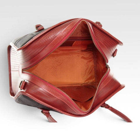 Large Post Bag | Leather & Fire-hose