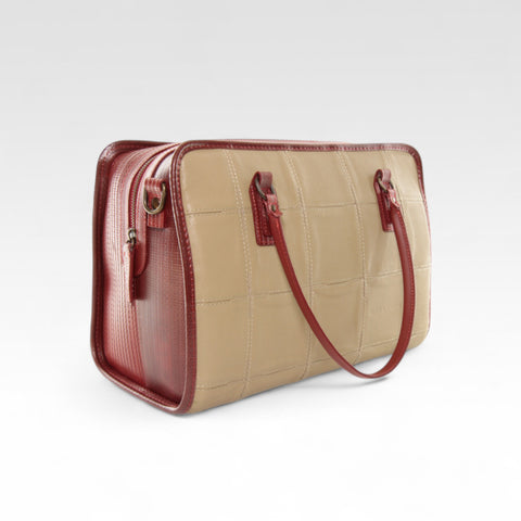 Large Post Bag | Leather & Fire-hose