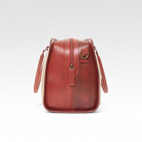 Large Post Bag | Leather & Fire-hose