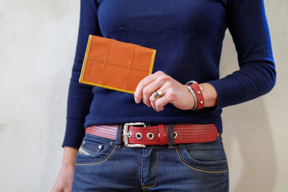 sustainable luxury passport holder