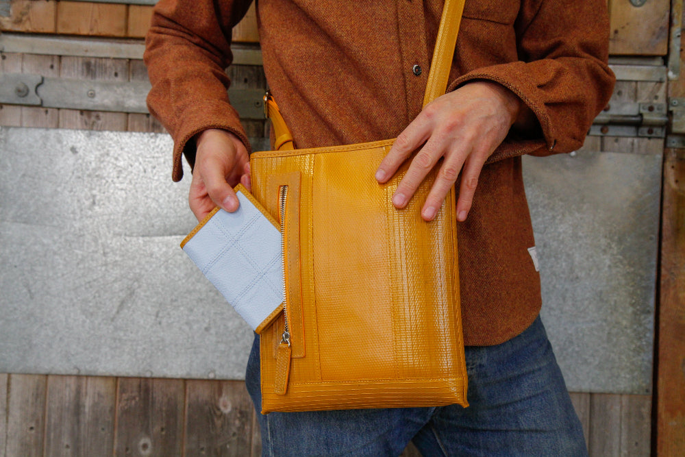 sustainable luxury passport holder