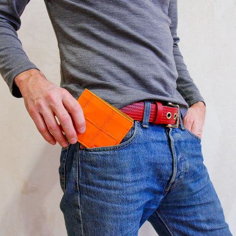 Billfold Wallet with Coin Pocket | Leather & Fire-hose