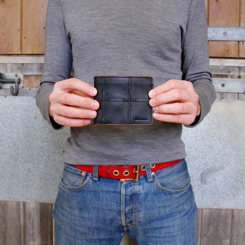 Billfold Wallet with Coin Pocket | Leather & Fire-hose