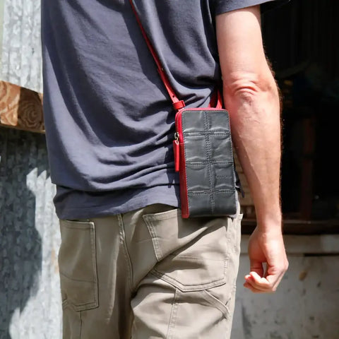 The Elvis & Kresse Crossbody Pouch is ethically made using small-batch production and fair labour practices