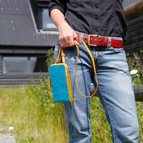 The Elvis & Kresse Crossbody Pouch is ethically made using small-batch production and fair labour practices
