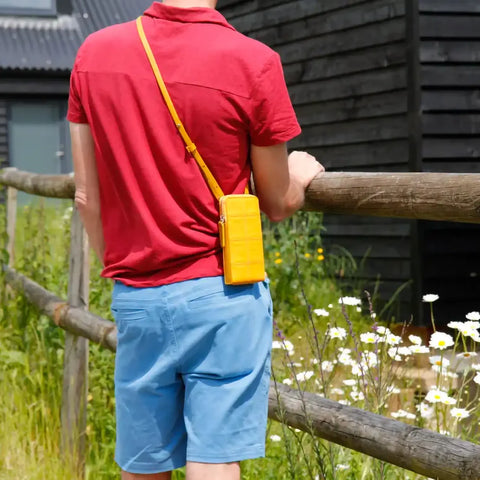 The Elvis & Kresse Crossbody Pouch is ethically made using small-batch production and fair labour practices