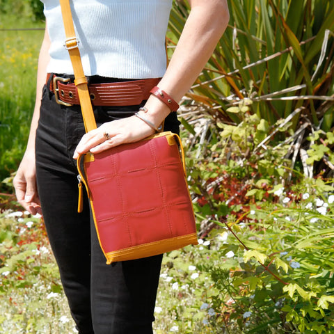 Saddle Bag | Leather & Fire-hose