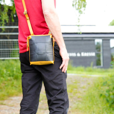 Saddle Bag | Leather & Fire-hose