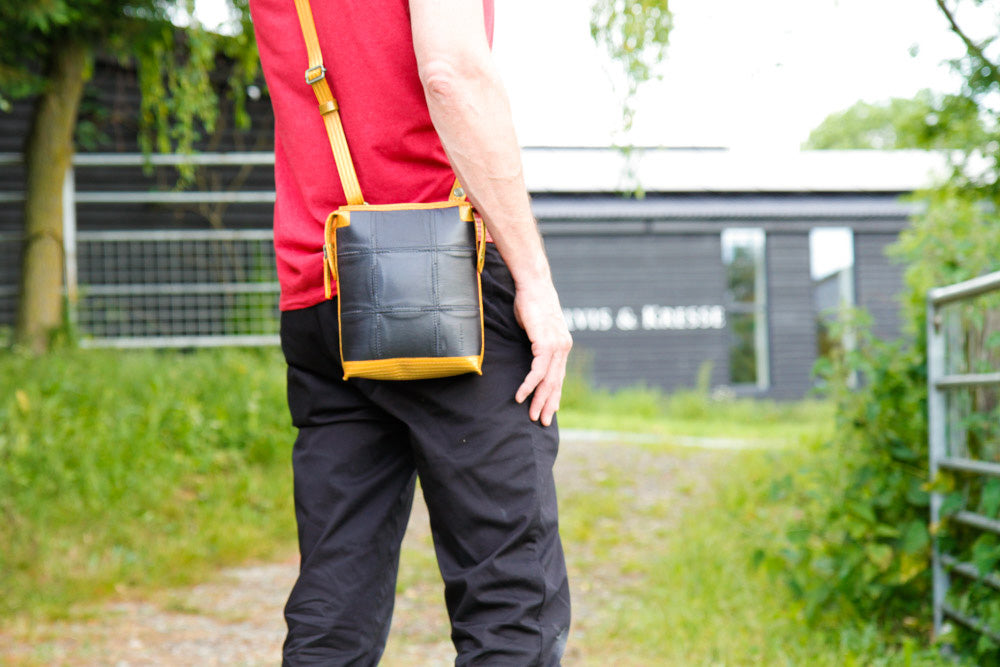 Saddle Bag | Leather & Fire-hose