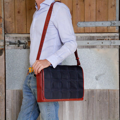 Messenger Bag | Leather & Fire-hose