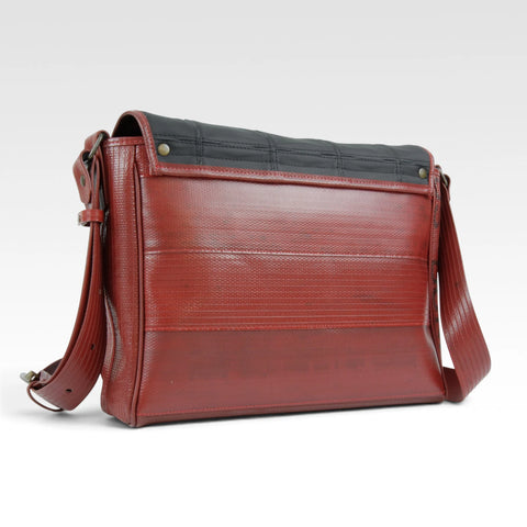 Messenger Bag | Leather & Fire-hose