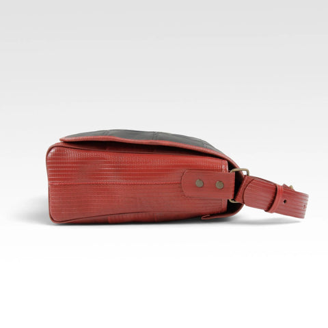 Messenger Bag | Leather & Fire-hose