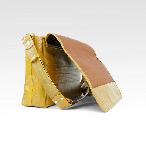 Messenger Bag | Leather & Fire-hose