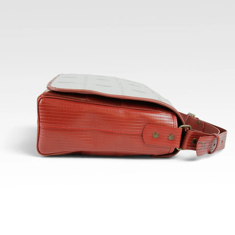 Messenger Bag | Leather & Fire-hose