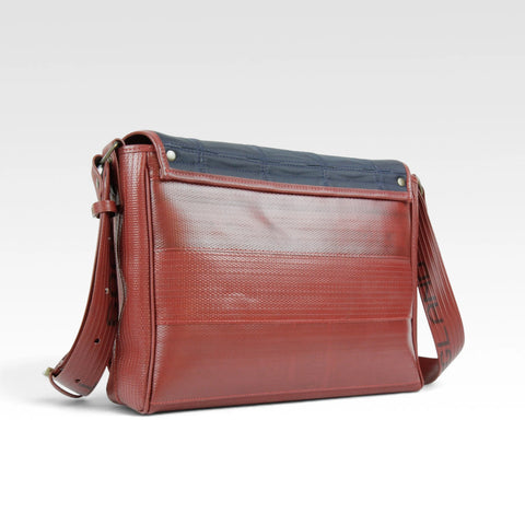 Messenger Bag | Leather & Fire-hose