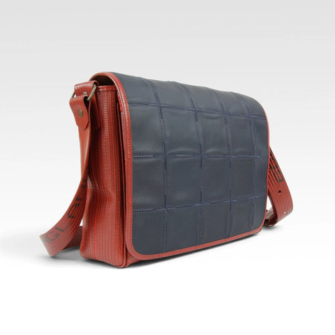Messenger Bag | Leather & Fire-hose