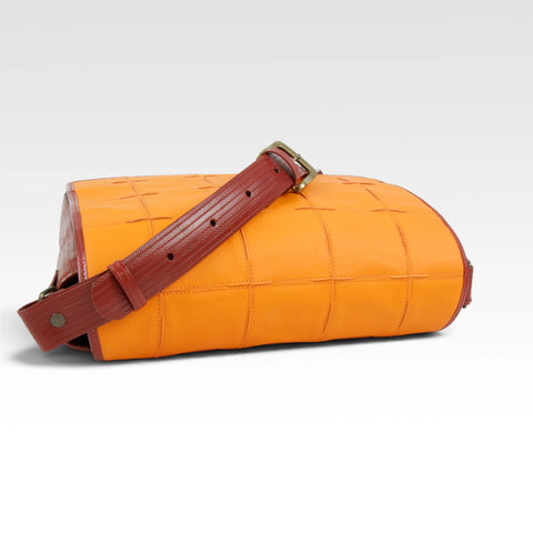 Messenger Bag | Leather & Fire-hose