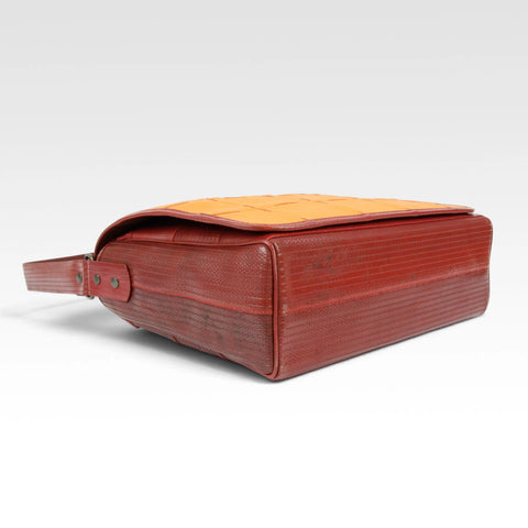 Messenger Bag | Leather & Fire-hose