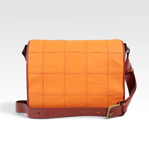 Messenger Bag | Leather & Fire-hose